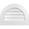 Ekena Millwork Round Top Surface Mount PVC Gable Vent: Non-Functional, w/ 3-1/2"W x 1"P Standard Frame, 24"W x 18"H GVPRT24X1801SN - alternate 1